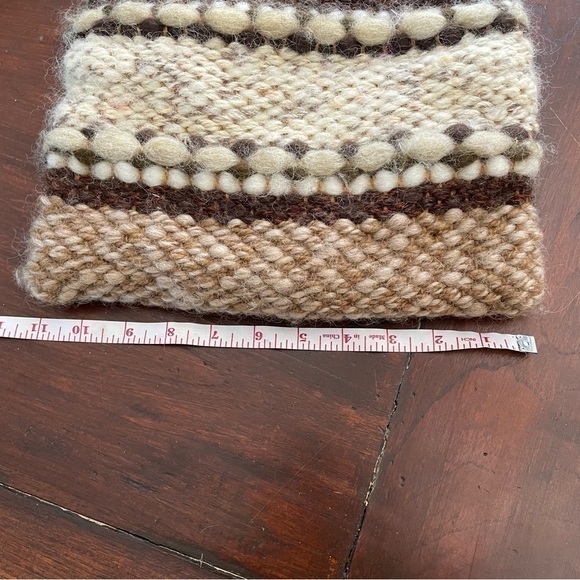 Vintage Boho Chic woven wool purse - Picture 2 of 6